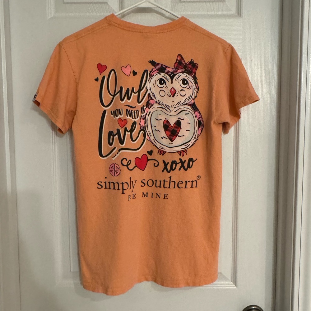 Simply Southern orange tee
